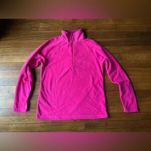 EDDIE BAUER pink 1/4 zip fleece 💗medium💗